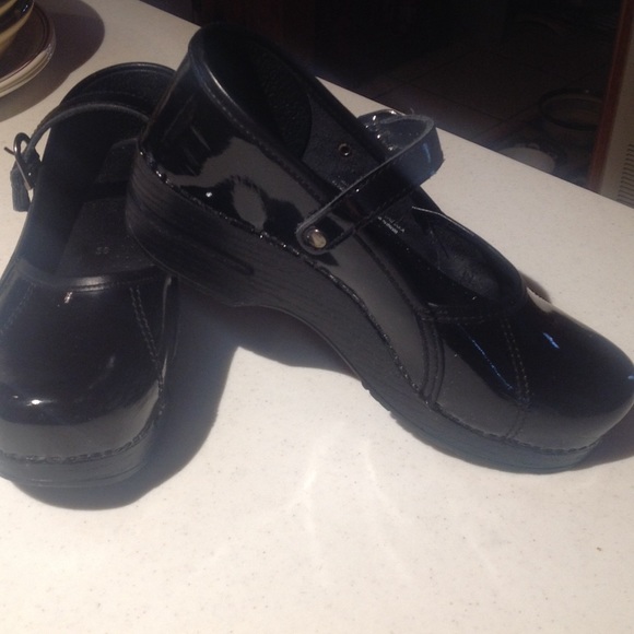 Dansko Mary Jane Patent Leather Clogs