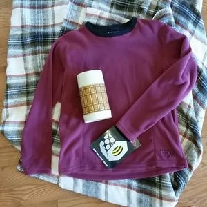 Micro chill crew neck fleece shirt base layer