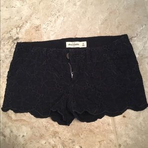 abercrombie kids navy blue shorts