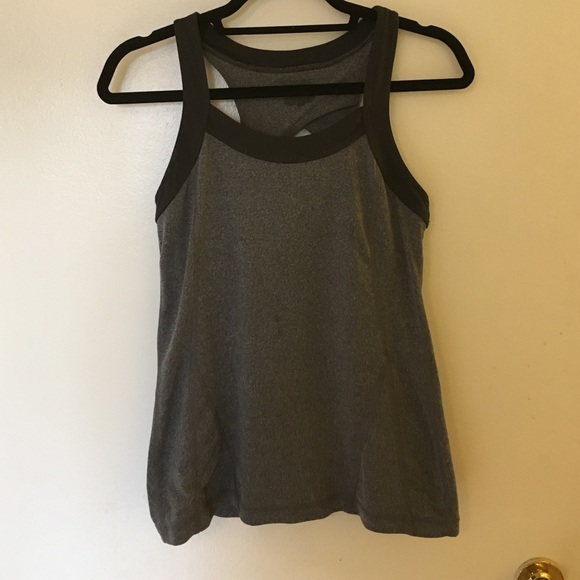 Grey athletic top