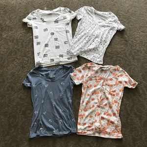 basic printed tees