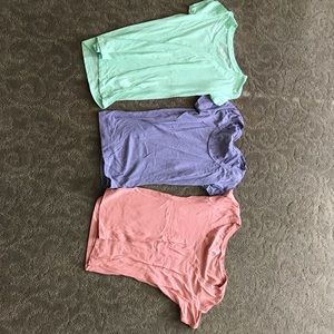 basic solid color tees