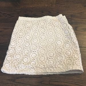 Crochet mini skirt