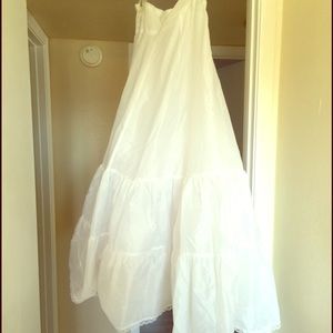 Under skirt in a dress