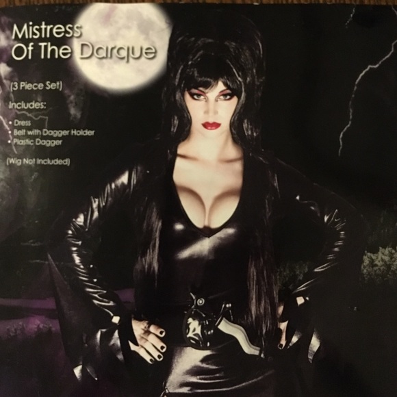 Elvira Halloween outfit.