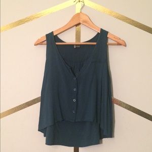 Teal Urban Outfitters Crop Top