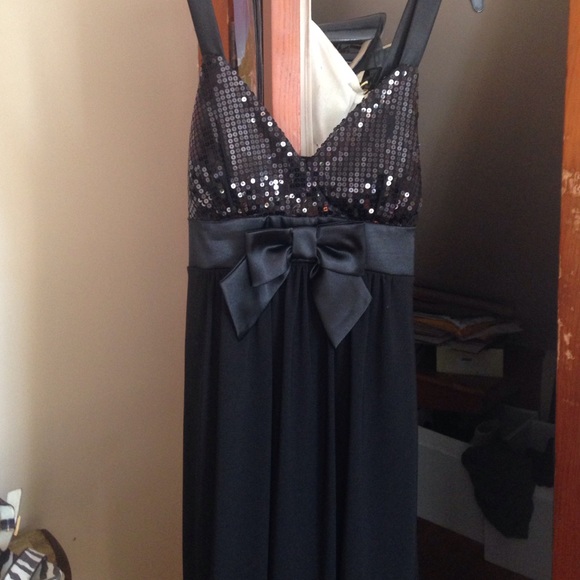 Black Sequin Dress