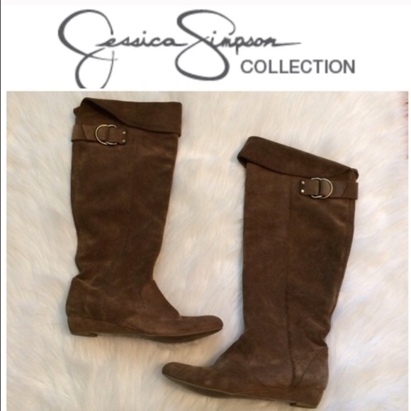 Jessica Simpsons Brown Suede Boots
