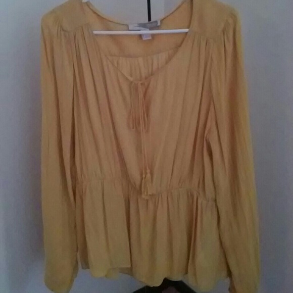 Mustard colored blouse