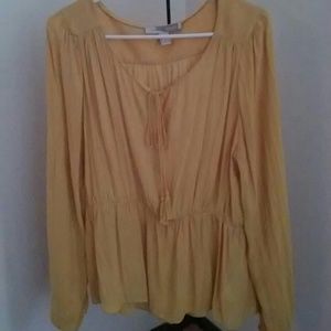 Mustard colored blouse