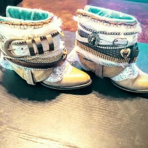 Reworked vintage acme boots