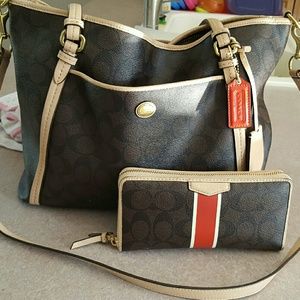 Authentic Coach Purse and Wallet