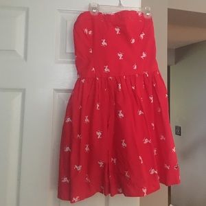 Hollister strapless dress