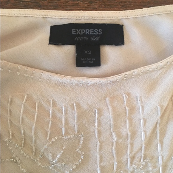 Express Silk Beaded Top - Picture 4 of 10