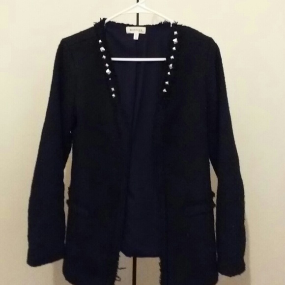 Black studded blazer
