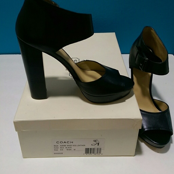 Coach Shoes - Coach A3599 Black Sandals