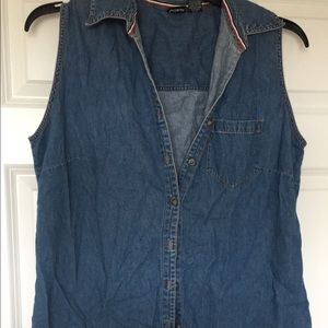 Denim cardigan