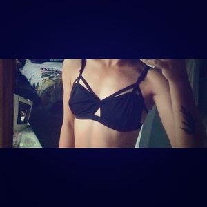 Black Strappy Bralette