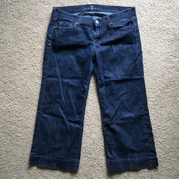 7 For All Mankind Dojo Crops Sz 30