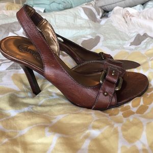 Carlos Santana sling back heels