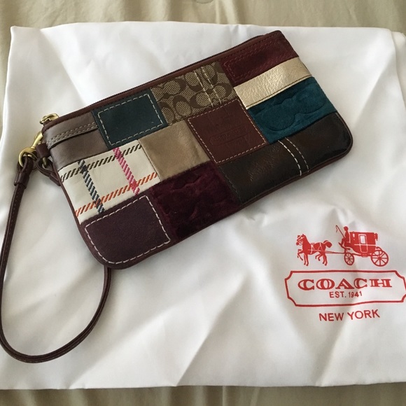 Coach patchwork wristlet