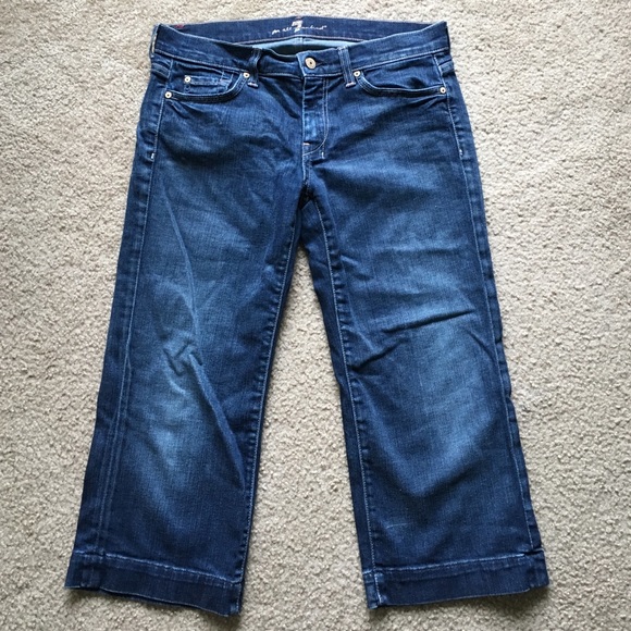 7 For All Mankind Dojo Crops Sz 29