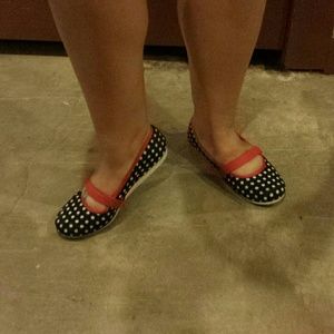 polka-dot mary-janes