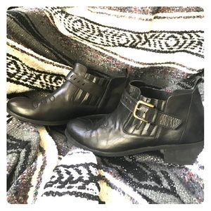 Black western booties