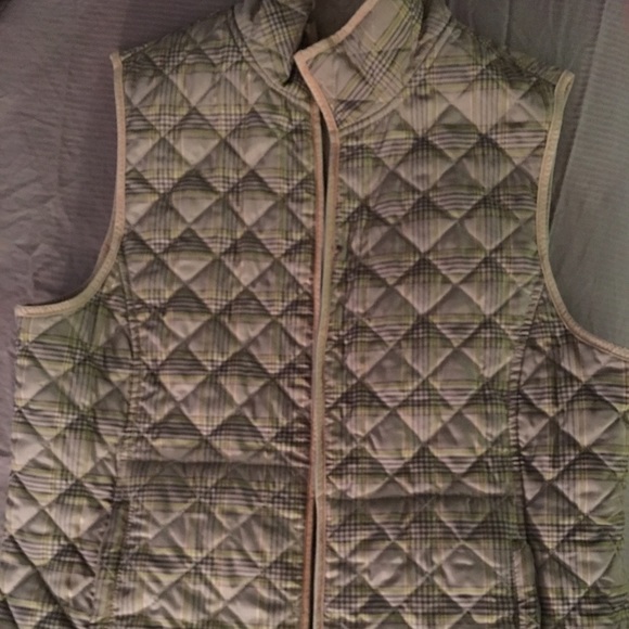 Carole Little Jackets & Blazers - Caroline Little plaid vest...slightly puffy