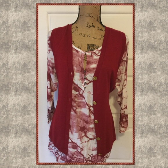 Jones Wear Studio Button Front Tunic Vest - Picture 2 of 3