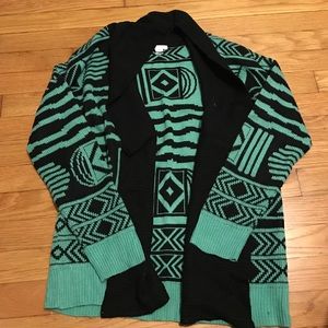 Xhilaration Aztec Print Cardigan Size S