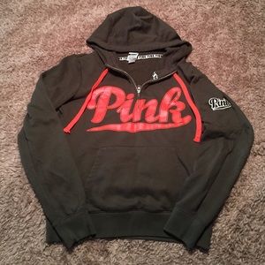 PINK army green half zip!