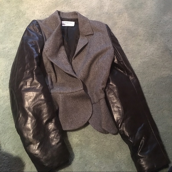 Balenciaga Leather Bomber Jacket