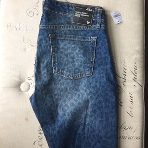 Gap skinny leopard print jeans size 4/27