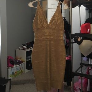 Beautiful gold bandage dress