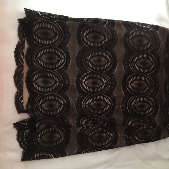 Black lace skirt