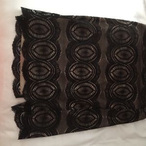 Black lace skirt