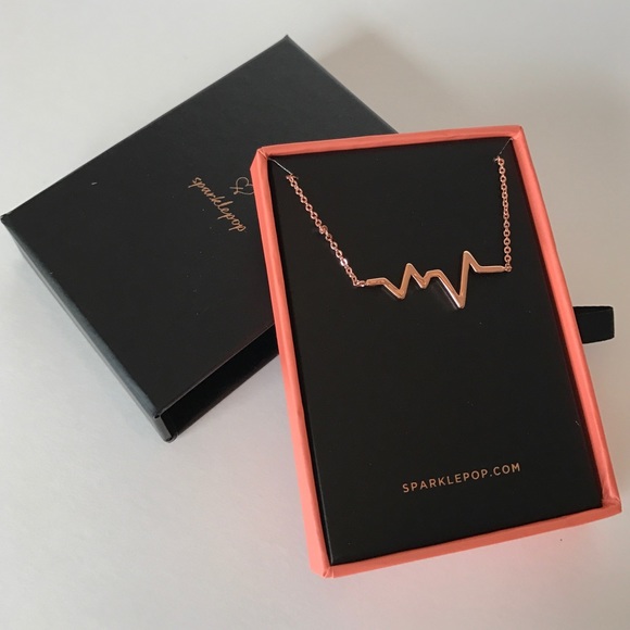 Sparkle Pop heartbeat necklace