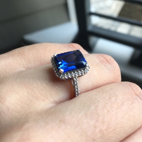 Sterling Sapphire Ring