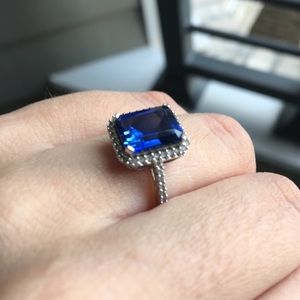 Sterling Sapphire Ring