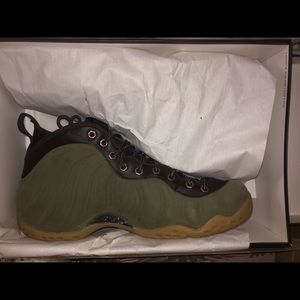 Foamposites sz 9 olive