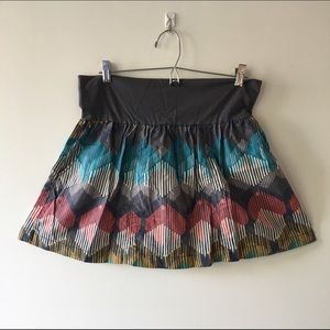 Fossil Multi Colored Mini Skirt
