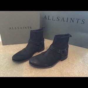 Allsaints Black Leather Dakota Boots 39: More Pics