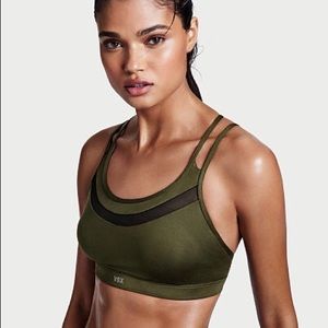 NIP. VS Strappy Mesh Trim Sports Bra