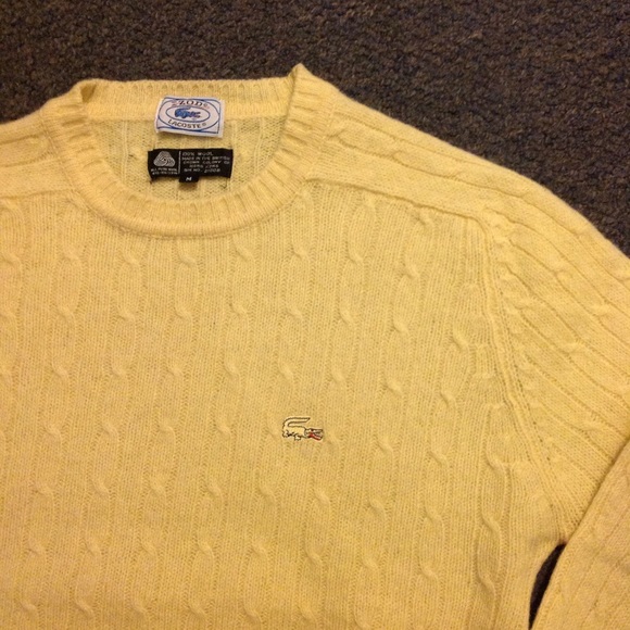 Vintage Other - Vintage Izod Lacoste Alligator Cable Knit Sweater