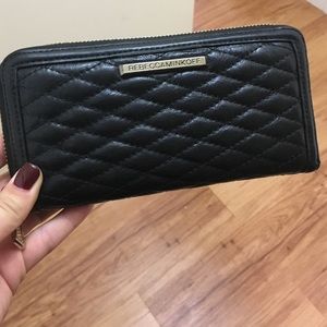 Rebecca Minkoff Love Zip Quilted Leather Wallet