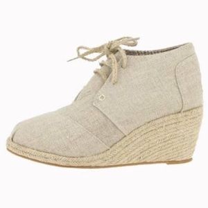 Corky's 'Sand' Canvas Wedge Bootie