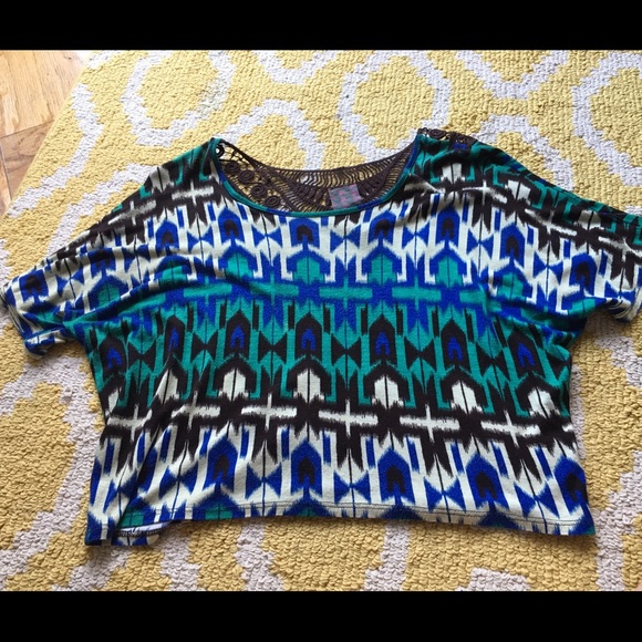 Tribal print top
