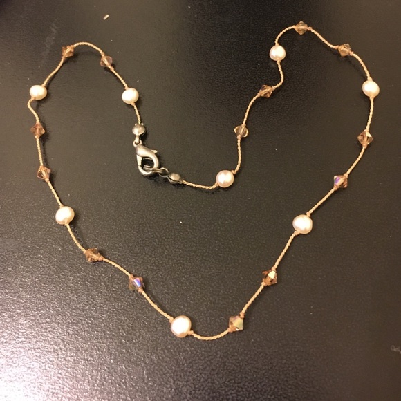 Dainty light pink choker