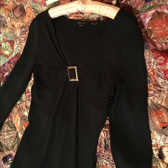 BCBG Max Azria Long Sleeve Black Dress Size M